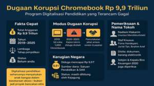 Chromebook Rp 9,9 Triliun dan Bayang-bayang Korupsi Digitalisasi Pendidikan